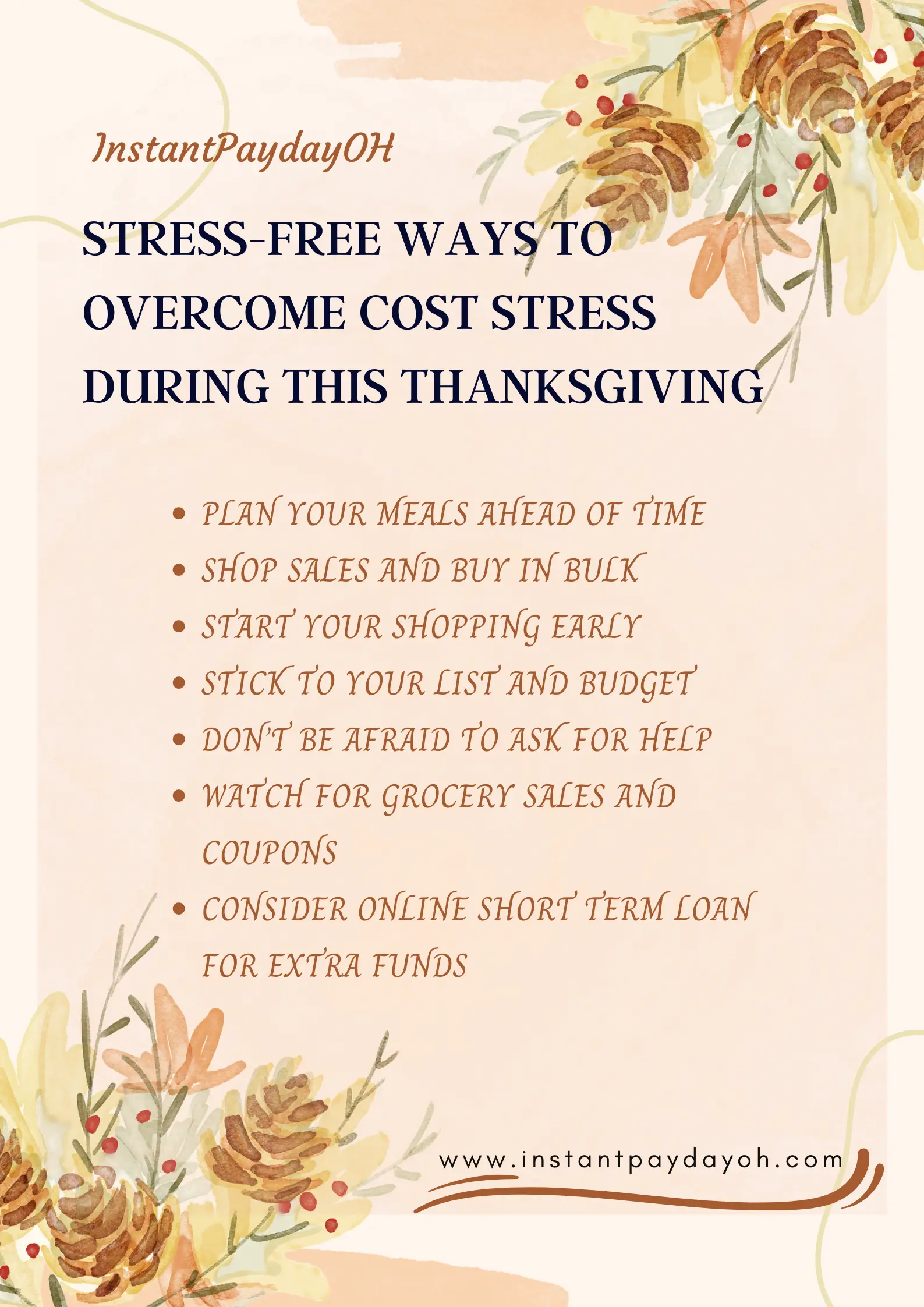 Stress-Free Ways to Overcome Cost Stress During This Thanksgiving