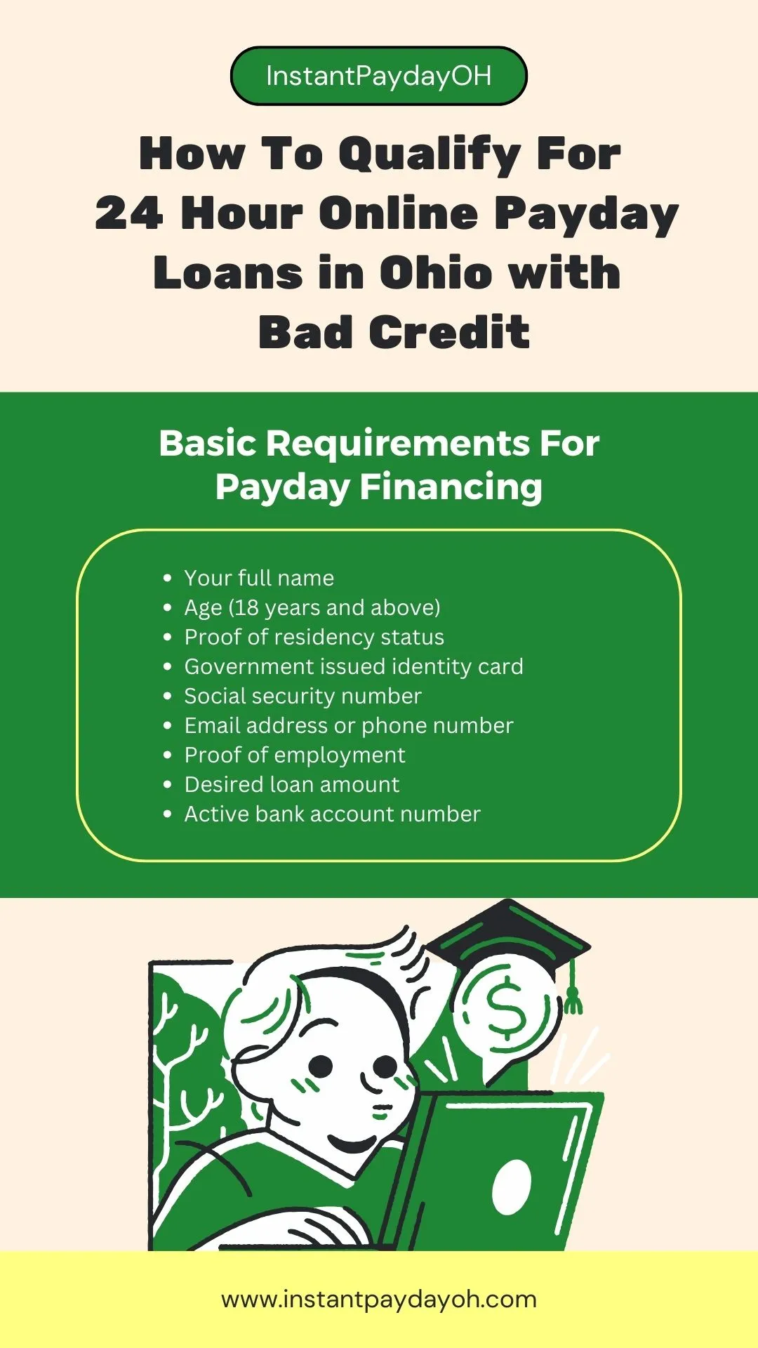 How To Qualify For 24 Hour Online Payday Loans in Ohio with Bad Credit